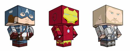 Мстители и Супергерои - фигурки из бумаги Мстители и Супергерои - фигурки из бумаги